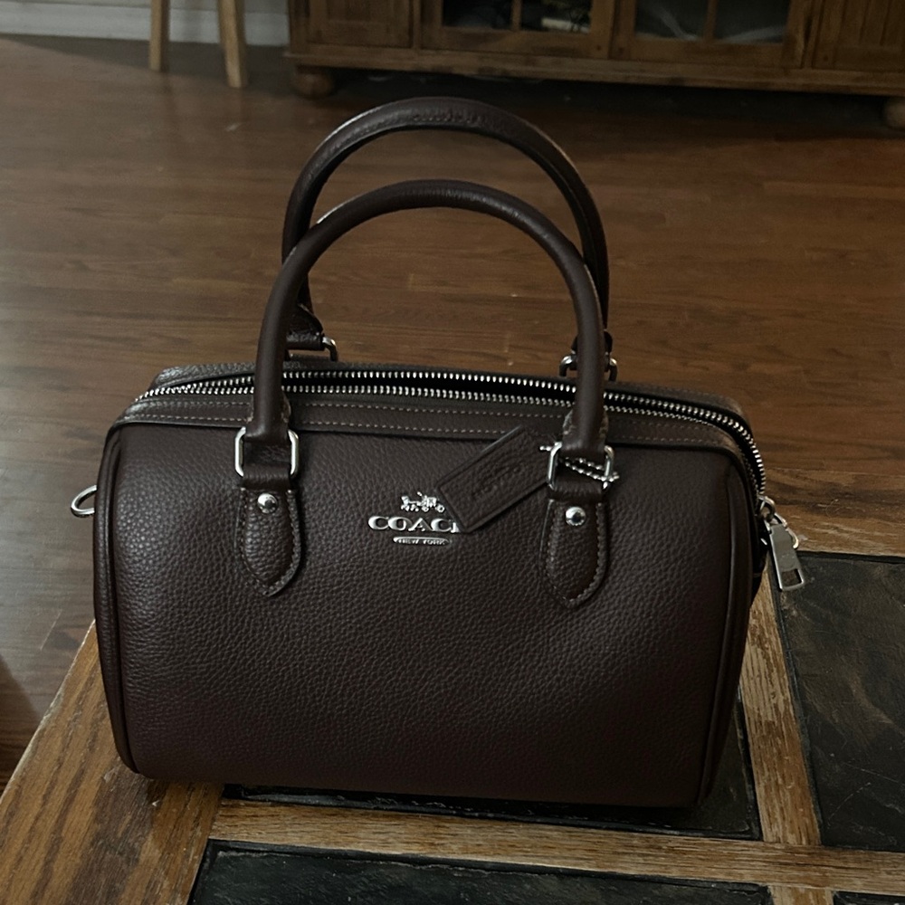 Coach Brown Leather Duffel Bag